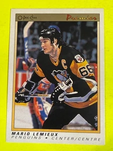 69808 1990-91 OPC Premier #63 Mario Lemieux PENGUINS - Picture 1 of 3