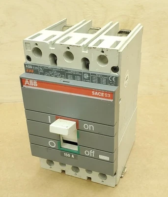 Disyuntor ABB SACE S3 150 Amp 3 polos S3N con terminales laterales de carga - BONITO Foto 1 de 4