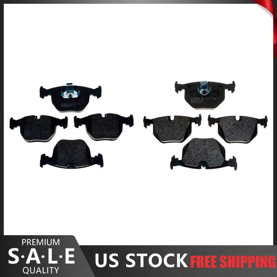 Pastillas de freno metálicas delanteras y traseras BMW 740i 2001 2000 1999 1998-1995 Foto 1 de 4