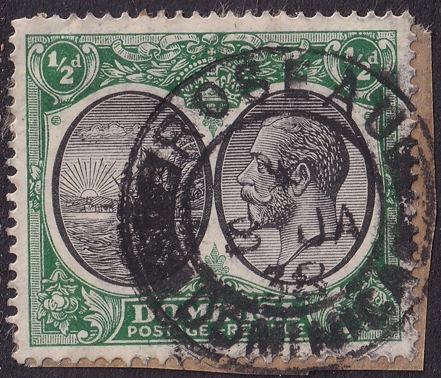 SELLO DOMINICA / CANCELAR "ROSEAU DOMINICA" 1938 Foto 1 de 1