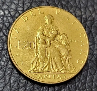 1963 Vatican City 20 Lire Coin - Image 1 of 2