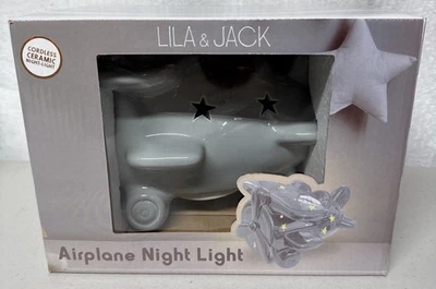 Avión Bebé Noche Gris Claro Lila and Jack Nuevo US7 Foto 1 de 3