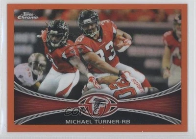 2012 Topps Chrome Retail Orange Refractor Michael Turner #130 - Image 1 of 2