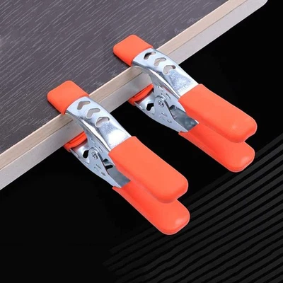 Metal Spring Clamps Rubber Tips Tool Lot Steel 6 inch Large Clips - Image 1 of 4