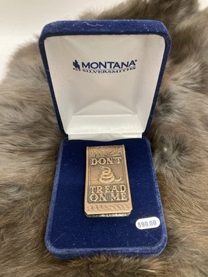 Зажим для денег Montana Silversmiths Don't Tread On Me. Новый в коробке. - Изображение 1 из 4