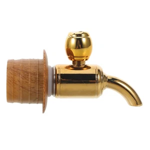 Wooden Wine Barrel Faucet Cooler Replacement Beverage Dispenser Spigots - Picture 1 of 12