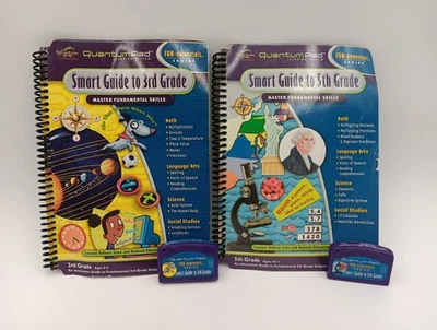 LeapFrog Quantum Pad 2 Books with Cartridges 3rd & 5th Grade Fundamentals - Image 1 of 4