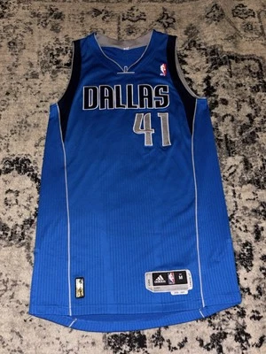 adidas Pro Cut Mavericks Nowitzki Champs Size Medium +2 2010-2011 REV30 Jersey - Image 1 of 4