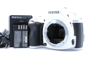 Mint Pentax K-50 White 16.2MP Digital SLR Camera Body Only Shutter Count 3189 - Picture 1 of 24