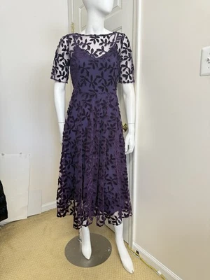 Johnny Was  Flower Storm Mesh Flirty Dress Size:4 $598 NWT - Image 1 of 4