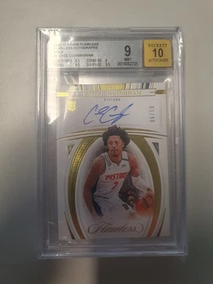 2021-22 Panini Flawless - Flawless Autographs Cade Cunningham Gold /10 (AU, RC) - Bild 1 von 2
