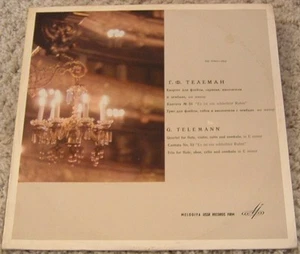 Album By Morozov, "Teleman: Quartet For Flute, Violin, Cello & Cembalo" Melodiya - Picture 1 of 3