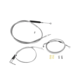 Cable de acelerador embrague freno barra 12"-14" para 93-05 Harley Dyna Wide Glide no ABS - Imagen 1 de 8