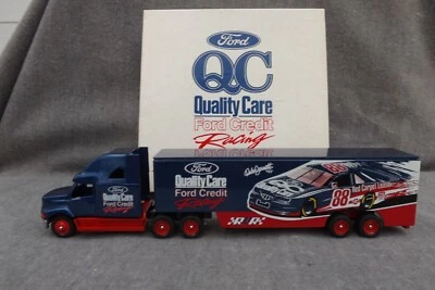 WINROSS 1996 Ford QC Credit Racing Dale Jarrett 88 Diecast Truck Van Red Carpet - Image 1 of 4