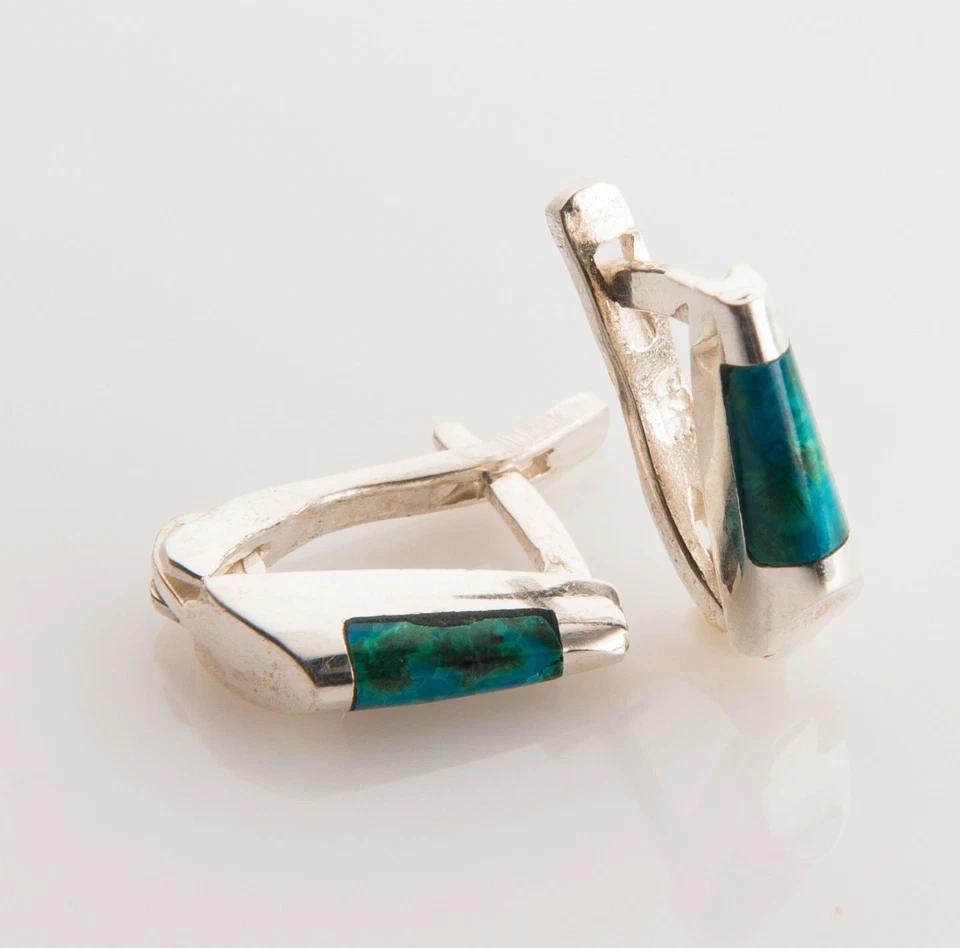 Moda Plata de Ley 925 Pendientes Conjunto Piedra Eilat Israel! Regalo y joyas Foto 1 de 1