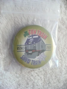 TR- 2007 RENO FUN TRAIN TRENO NEVE SPILLA DISTINTIVO SOUVENIR #41588 - Foto 1 di 8