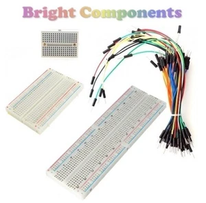 Solderless Prototype Breadboard (Various Sizes) + Optional 65x Jumper Wires - Picture 1 of 17