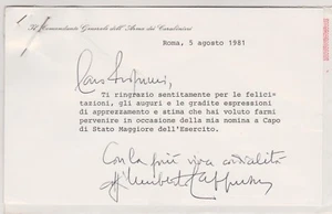 carabinieri carta intestata comandante generale  - Picture 1 of 1