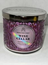 Bath & Body Works WINE CELLAR 🍷 3 Wick Candle BURNS 25-45 Hours DELICIOUS! 2022