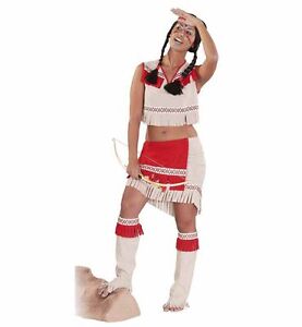 Indianerin Kostüm Gr. 36-44 Indianer für Frauen Damenkostüm Fasching 121157413