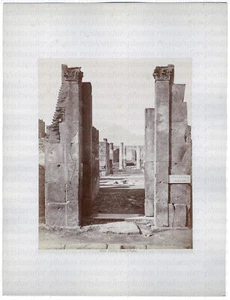 POMPEI CASA DI PANSA (ESTATE), FOTO ALBUM ORIGINALE 1880 - Foto 1 di 2