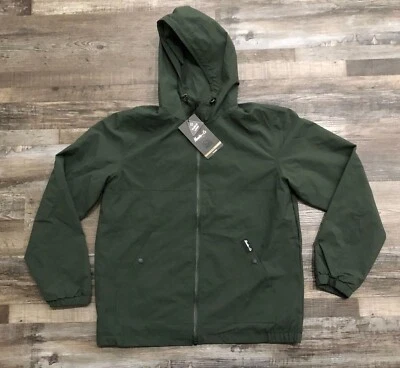 Hawke & Co Mens Medium Green Full Zip Hooded Jacket New with $150 Tags - Image 1 of 4