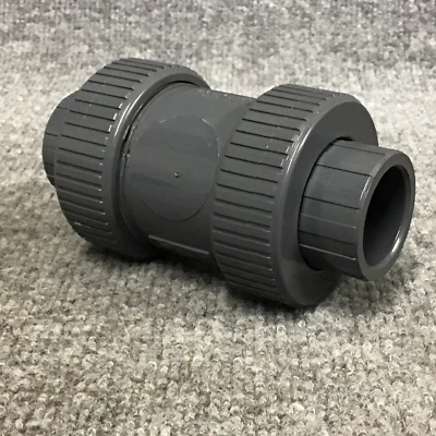 Hayward TC10100STE  1" PVC EPDM TC Series True Union Check Valve Socket New - Image 1 of 4