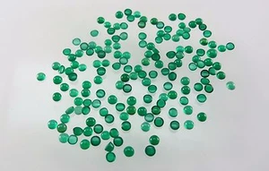 Pietre tagliate cabochon rotonde cabochon verde agata naturale TAGLIA A SCELTA pietre preziose sciolte - Foto 1 di 5