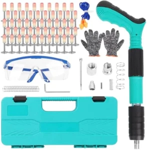 Pistola Manuale Sparachiodi con 100 pezzi chiodi 3 ingranaggi Regolabile Chiodat - Foto 1 di 1
