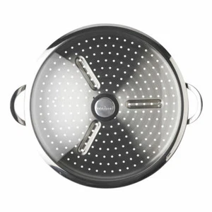 Mastrad OWok steamer basket with lid, steamer, steam insert, inox steel, silver - Picture 1 of 6