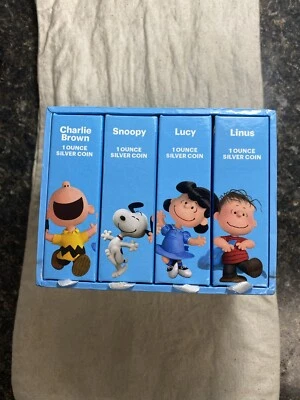 2015 The Peanuts Movie Collectible Coin Set of 4 w/COA New in Box Only 2500 - Image 1 of 4