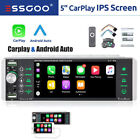 5 Inch Car Stereo Video Wireless iOS/Android Carplay Radio Bluetooth MP5 Player