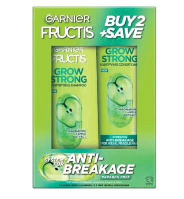 Garnier Fructis Grow Strong Shampoo & Conditioner For Stronger, Healthier - Image 1 of 4