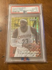 2014-15 Panini Prizm LeBron James Yellow Red Prizm PSA 10