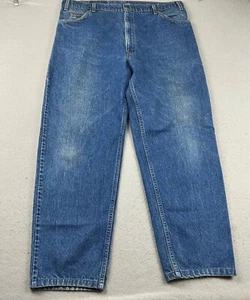VTG Levis 550 Jeans Mens 42X34 Blue Denim Flat Front Relaxed Fit Straight Leg * - Picture 1 of 10