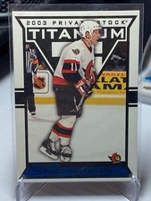 #71 Daniel Alfredsson - 2002-03 Pacific Private Stock Titanium - Blue - 257/450