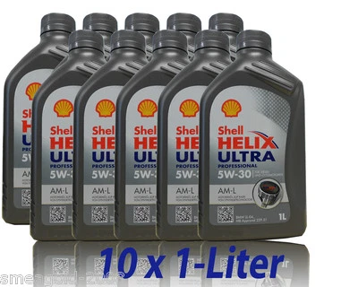 Shell Helix Ultra Professional AM-L  5W 30  10x 1Liter  BMW LL04 Motoröl - Bild 1 von 3