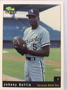 1991 Sarasota White Sox-Classic BEST Minor Lg Baseball Card-Johnny Ruffin
