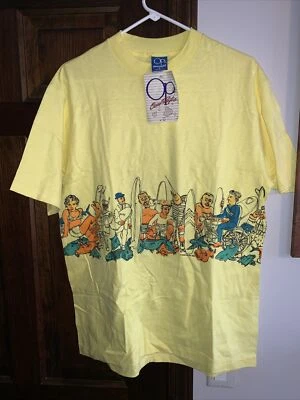 Camisa de surf envolvente Ocean Pacific vintage nueva con etiquetas impresionante 1986 talla grande Foto 1 de 4