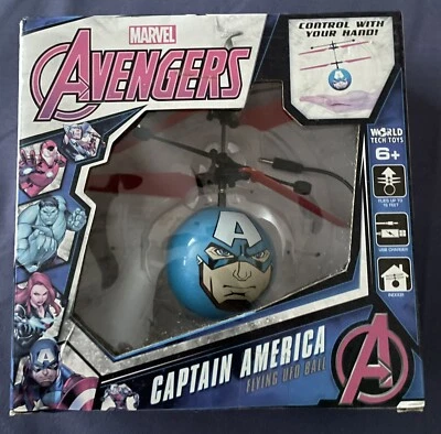 Marvel Avengers Capitán América Flying OVNI Ball - ¡SIN ABRIR NUEVO EN CAJA! Foto 1 de 4