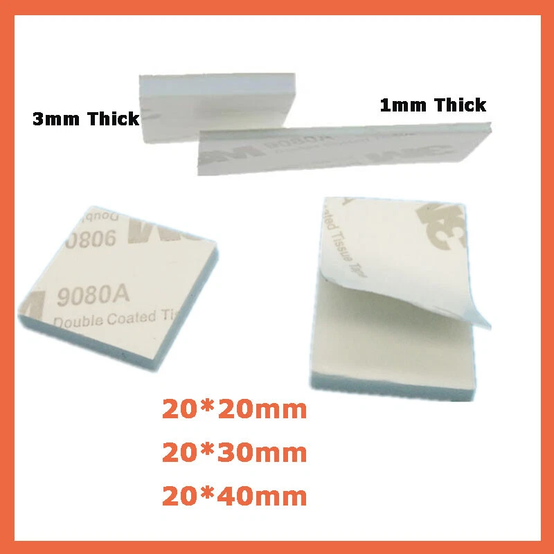 Almohadillas adhesivas de espuma EVA de doble cara cinta de montaje cuadrada 1 2 3 mm de grosor Foto 1 de 4