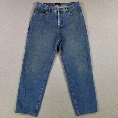 Vintage Hugo Boss 38x33 Alabama Jeans Shortened Super Heavy Weight Baggy Loose - Image 1 of 4
