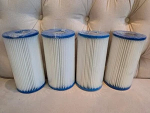 NEW! 4 Pack, Type C Swimming Pool Filter Cartridge, 4.2" wide, 8" tall, 2" hole - Picture 1 of 2