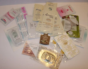 Lot of 21 misc skin care baby lotion moistureizer face body wash Travel Samples - Picture 1 of 2