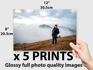 5 images photo printing service prints 8" x 12" - 20.3cm x 30.5cm (Nearly A4) - Picture 1 of 1
