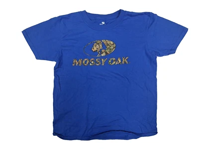 Mossy Oak Boys Short Sleeve Graphic T-Shirt X-Large 18/20 Royal Blue - Image 1 of 2