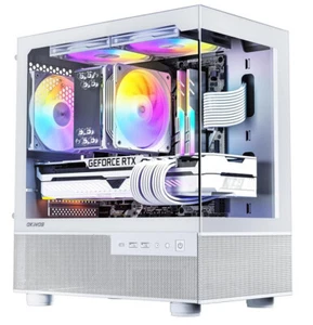 Aqua 3, Micro ATX Case, MATX PC Case with 3 X 120mm ARGB Fan Pre-Installed WHITE - Zdjęcie 1 z 5