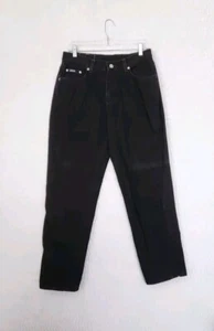 Riders Women's Mid Rise Boor Cut Skinny Denim Jeans Black Wash Size 14M  - Picture 1 of 12