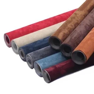 Multi-Color Black Self Adhesive Suede Velvet Fabric Roll for DIY & Car Decor - Picture 1 of 29