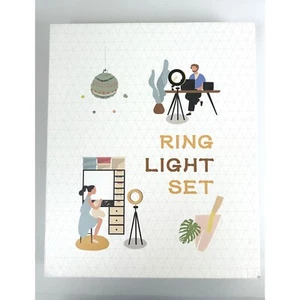 Ring Light Set 12" Light with 62" Tripod Stand Bluetooth Remote Shutter - Picture 1 of 10